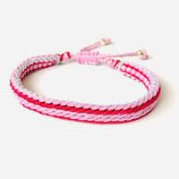 Armband - winter weave Rose/rood