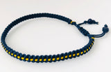 Armband - Moodline bracelet - D. Blauw /geel