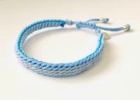 Armband - winter weave Lblauw/Blauw