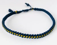 Armband - Moodline bracelet - D. Blauw /geel