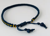 Armband - Moodline bracelet - D. Blauw /geel