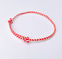 Armband - Wrist Candy in rood/ wit