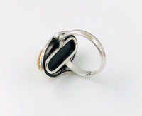 Ring - 100% zilver met Barnsteen